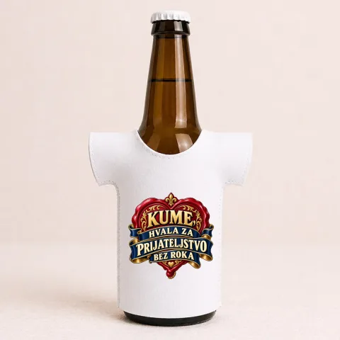 Kume, hvala za prijateljstvo bez roka - Majica za flaše – proizvod sa printom