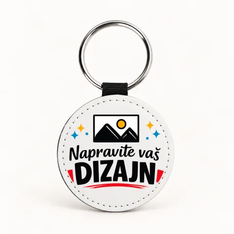 Kožni privjesak — okrugli