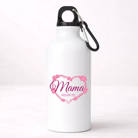 Mama volim te! - Aluminijumska boca – proizvod sa printom