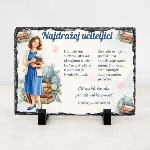 Najdražoj učiteljici · Veliki snovi · Foto kamen – vodoravno