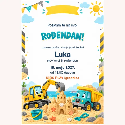 Pozivnica · Mali graditelj