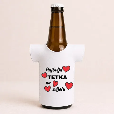 Najbolja tetka - Majica za flaše – proizvod sa printom