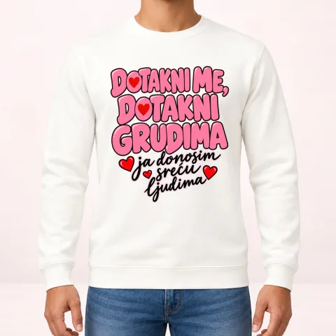 Dotakni me dotakni grudima 2 - Dukserica – izdelek sa printom