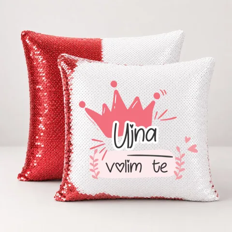 Ujna volim te - Jastuk magični – proizvod sa printom