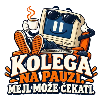 Kolega na pauzi. Mejl može čekati na proizvodu