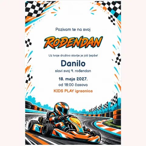 Pozivnica · Karting šampion