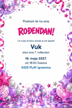 Pozivnica · Disco zvjezdice na proizvodu