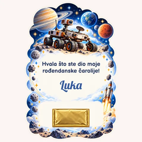Захвалница · Свемирска мисија