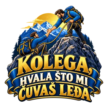 Kolega, hvala što mi čuvaš leđa na proizvodu