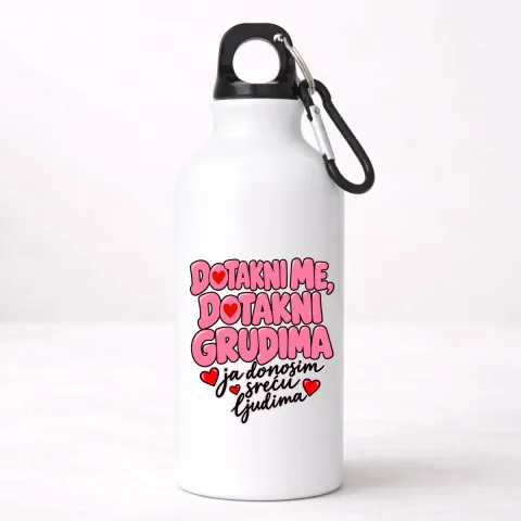 Dotakni me dotakni grudima 2 - Aluminijumska boca – izdelek sa printom