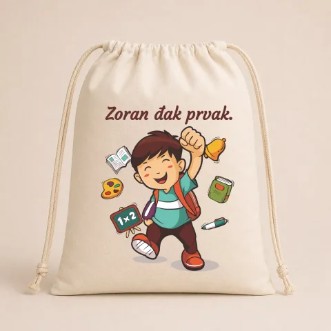 Đak prvak #6 - Pamučna vreća – proizvod sa printom