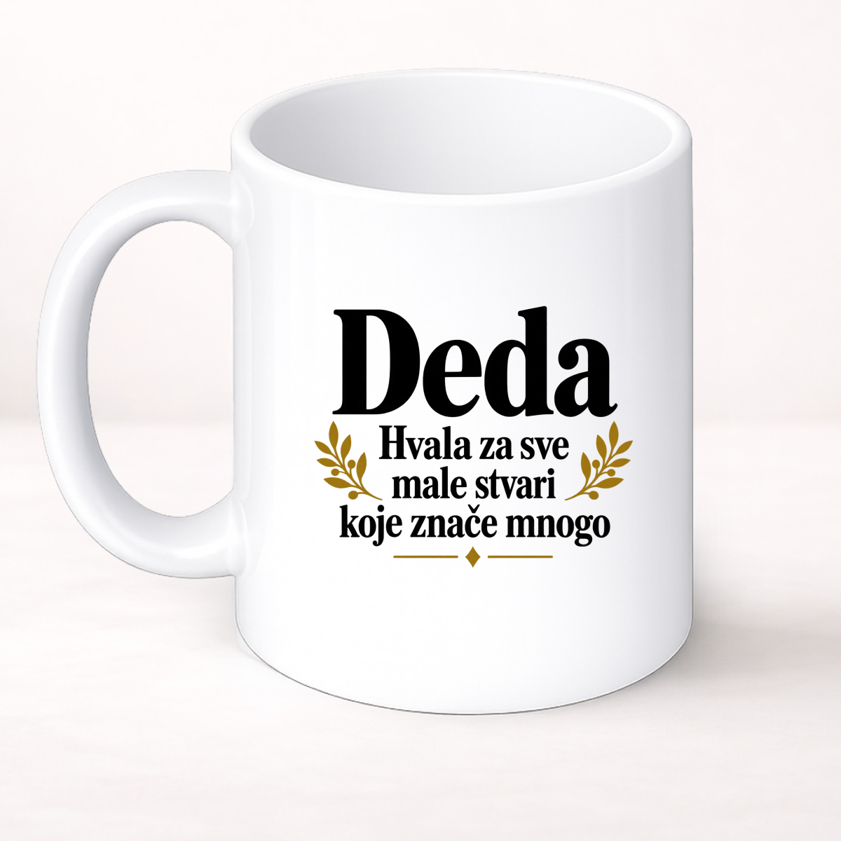 Deda — Hvala za sve male stvari koje znače mnogo - Šolja Classic – prikaz proizvoda