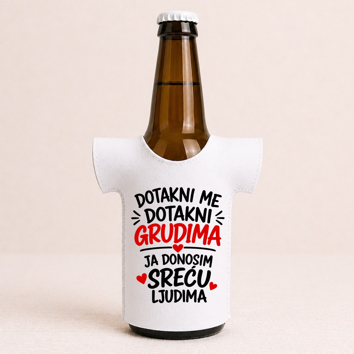 Dotakni me dotakni grudima 1 - Majica za flaše – prikaz proizvoda