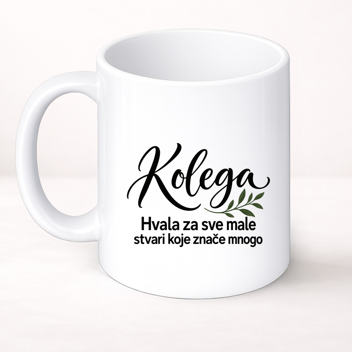 Kolega — Hvala za sve male stvari koje znače mnogo - Šolja Classic – prikaz proizvoda