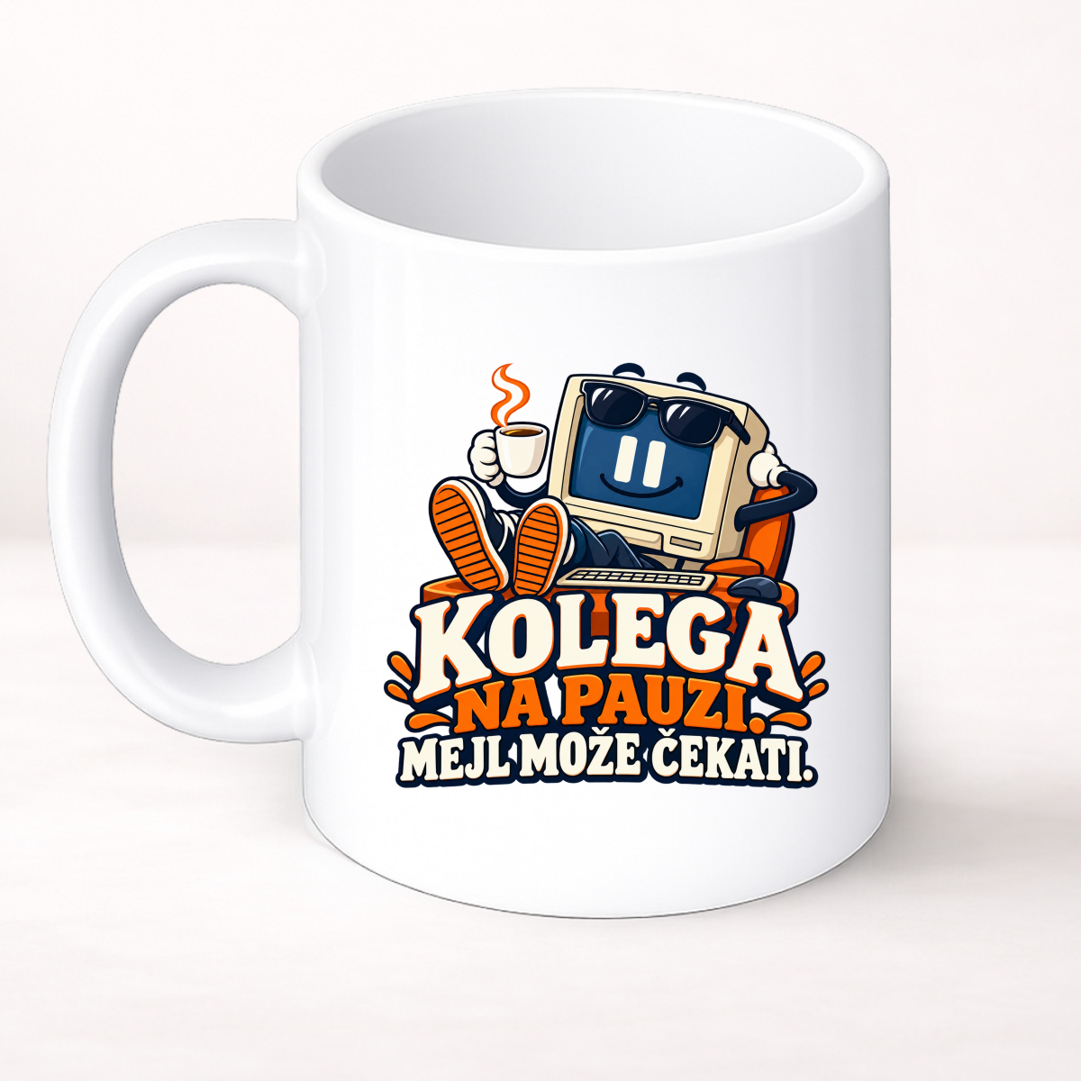 Kolega na pauzi. Mejl može čekati - Šolja Classic – prikaz proizvoda