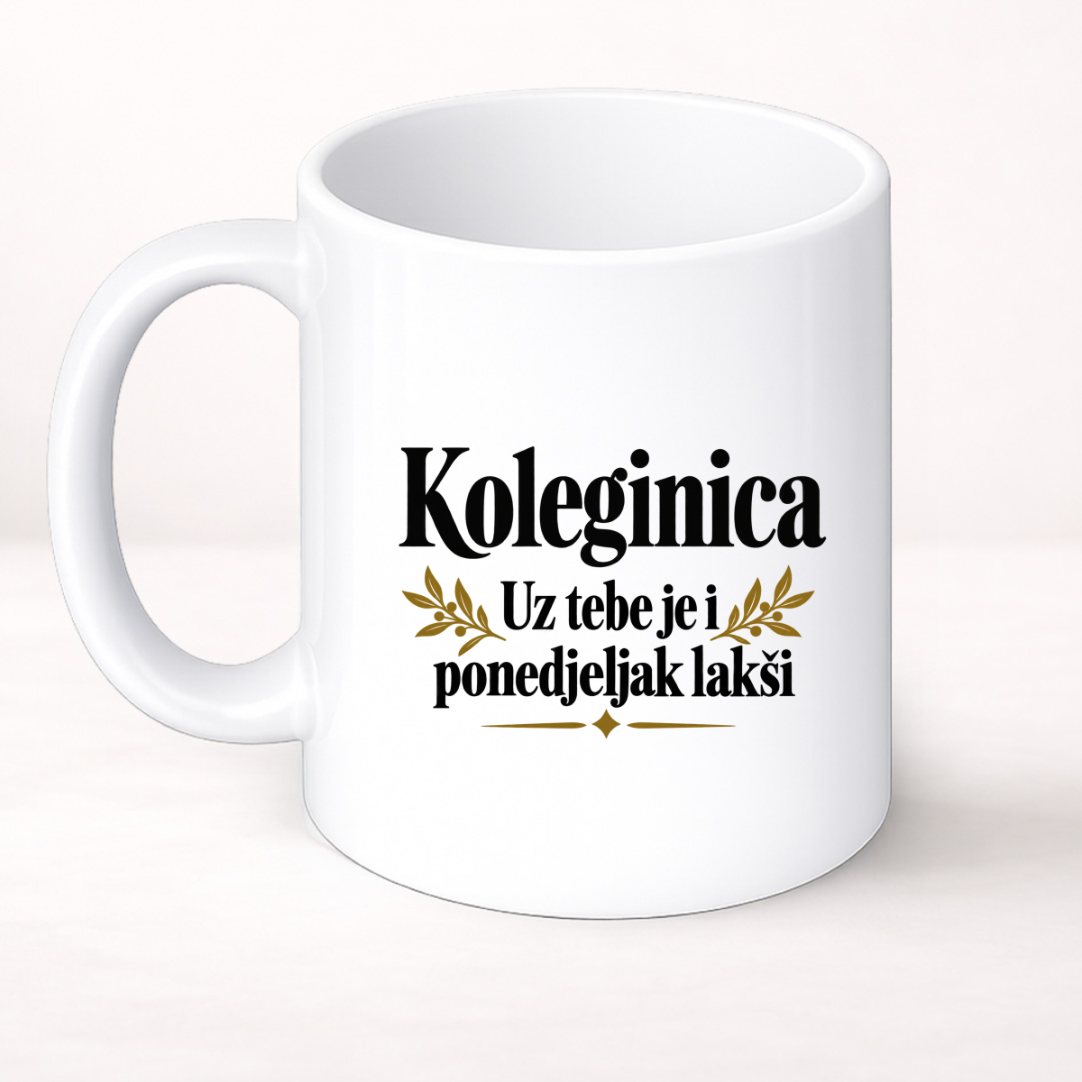 Koleginica — Uz tebe je i ponedjeljak lakši - Šolja Classic – prikaz proizvoda