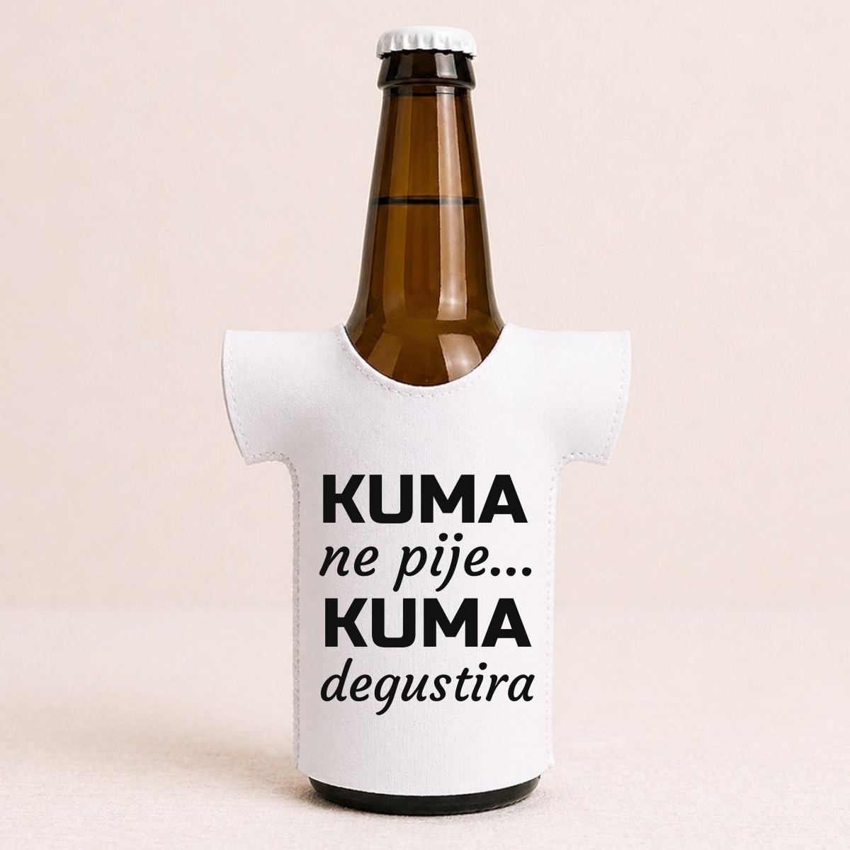 Kuma ne pije, kuma degustira - Majica za flaše – prikaz proizvoda