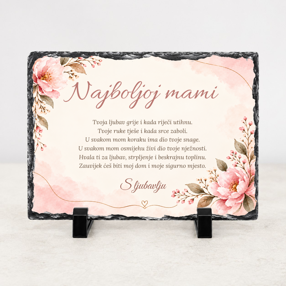Najboljoj mami · Foto kamen - Foto kamen - vodoravno – prikaz proizvoda