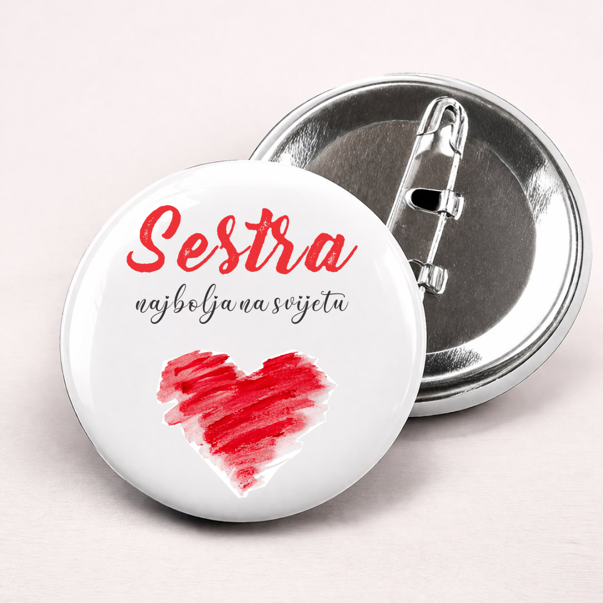 Sestra najbolja na svijetu - Bedževi – prikaz proizvoda